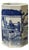 4" Small Octagonal Blue White Scenery Graphic Porcelain Art Vase For Sale