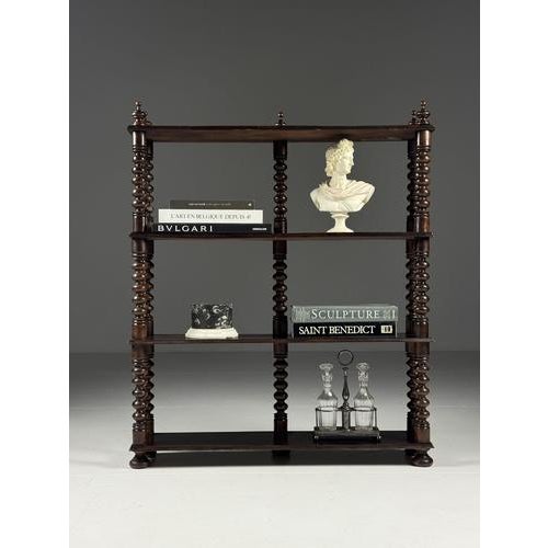 French Bobbin Bookcase, 1900s For Sale - Image 13 of 16