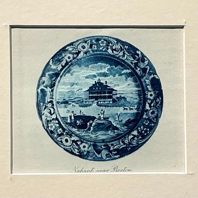 Vintage Boho 19th Century Transfers China Prints - Set of 4 For Sale - Image 12 of 12