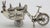 Italian Vintage Italian Handmade Genuine Silver Large Italian Ice Cream Cart Figurine, Made in Tuscany (Arezzo) Exclusive Sammontana Gelati Italian Brand For Sale - Image 3 of 12