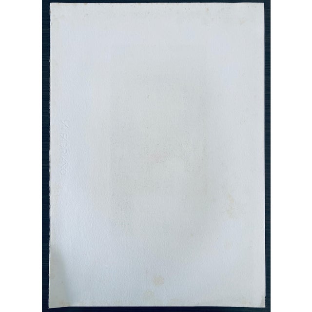 Black Yosl Bergner, Israeli Expressionist Yosl Bergner Modernist Lithograph For Sale - Image 8 of 9