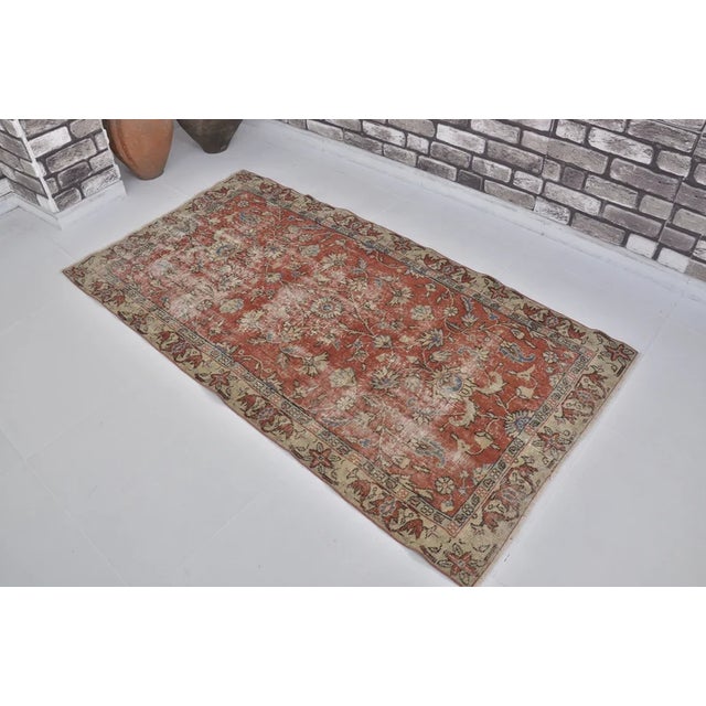 Vintage Anatolian Rug With Allover Floral Pattern For Sale - Image 9 of 10