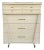 Mid-Century Modern Tall Dresser With Art Deco Influence For Sale