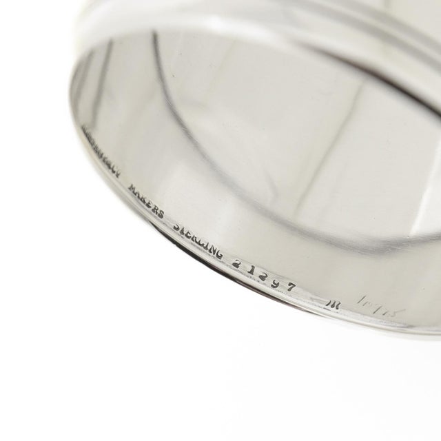 Metal Antique Tiffany & Co. Art Deco Period Sterling Silver Napkin Ring For Sale - Image 7 of 8