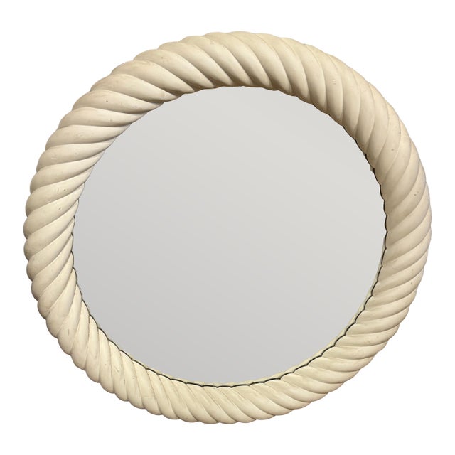 Vintage Twist Wall Mirror For Sale