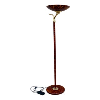 Gilt Halogen Lamp from Rhoum JR, 1970s For Sale