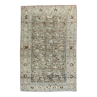 Antique Zabihi Collection Persian Bidjar Accent Rug - 4'5" x 6'8" For Sale