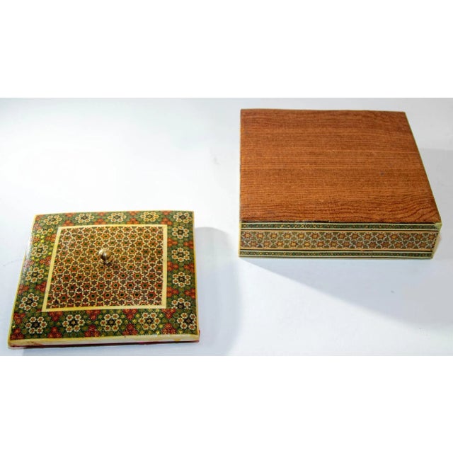 1950s Anglo Indian Micro Sadeli Mosaic Inlaid Jewelry Box For Sale - Image 11 of 13