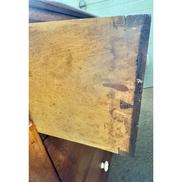 Brown Late 19th Century Victorian Pine and Ash 3 Drawer Chest For Sale - Image 8 of 8