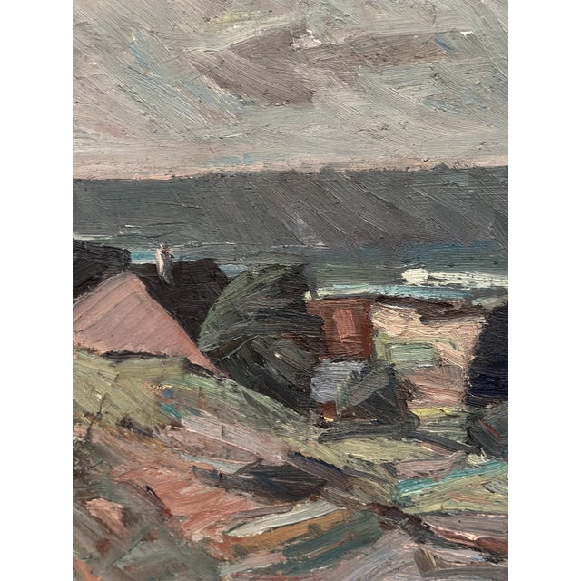 Carl Berndtsson, Village, 1960s, Oil Painting on Canvas, Framed For Sale - Image 11 of 14