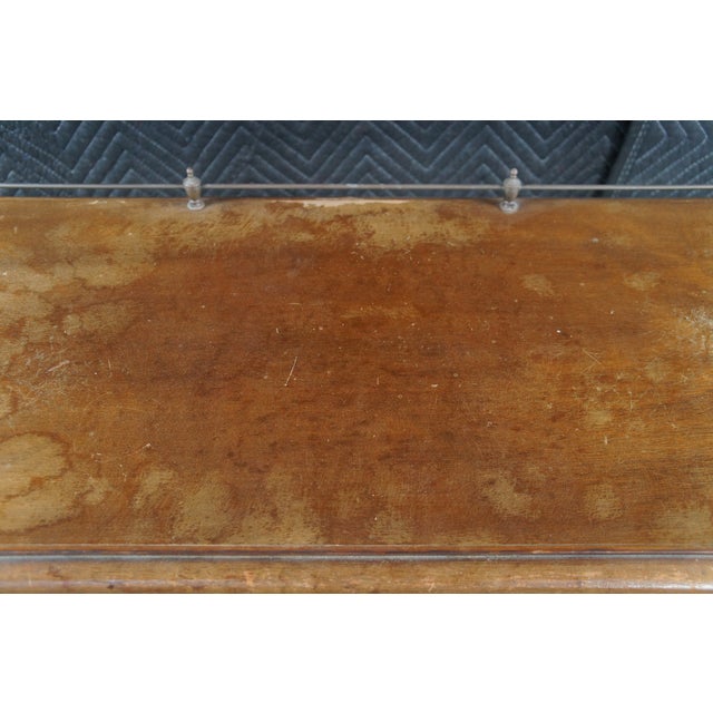 Antique English Regency Style Mahogany Tri Level Dumbwaiter Serving Table Gallery For Sale - Image 9 of 14