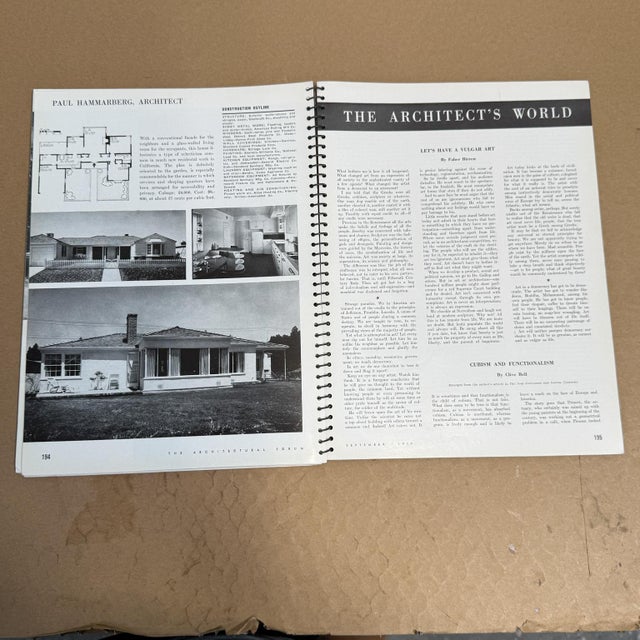 Mid 20th Century The Architectural Forum September 1939 Magazine Time Inc For Sale - Image 5 of 9
