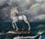 The Leader of the Sea Beasts by Robin Hextrum | Oil on Canvas Unicorn among sea creatures in turbulent waves. For Sale - Image 4 of 5