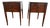 Pair of Antique Federal Style Nightstands/ Side Tables For Sale