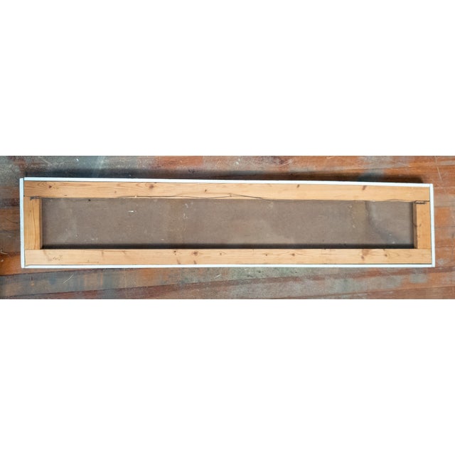Mid-Century Modern Geometric Abstract Painting on Masonite, 1963 For Sale - Image 11 of 14