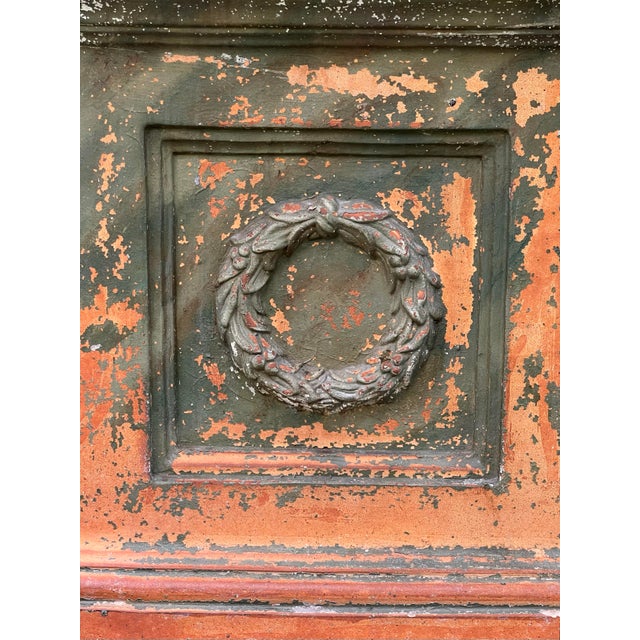 Terra Cotta 19th Century Continental Artisan Crafted Terracotta Garden Plinth, Urn Pedestal For Sale - Image 8 of 15