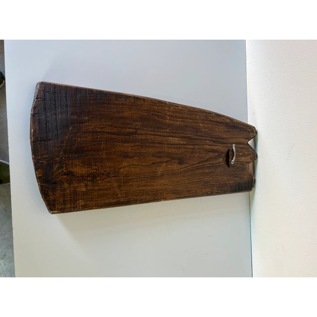 Wood Vintage African or Mayan Hand Carved Wood Wall Art For Sale - Image 7 of 7
