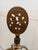 Brass 1930s Asian Ceramic + Wood Satsuma Crackle Glaze Hand Painted 32" Lamp For Sale - Image 8 of 15