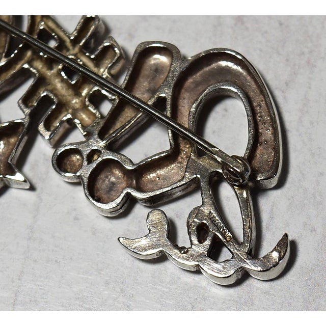Mid 20th Century Artisan Sterling Silver Pin Brooch Fun Humor For Sale - Image 11 of 14