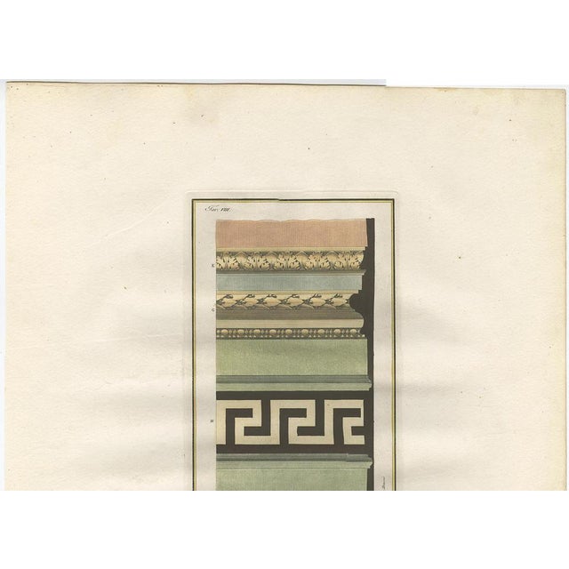 Antique architecture print of ornaments titled 'Altre parti in grande del Gabinetto nobile (\.)'. This print orginates...