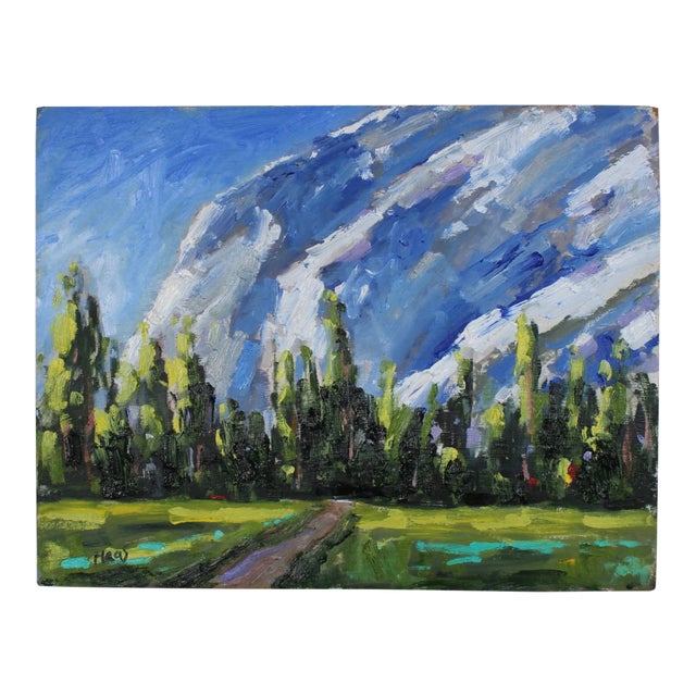 Original Oil Painting, Plein Air Landscape California - Yosemite For Sale