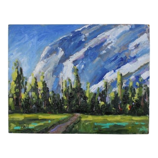 Yosemite Landscape (Original Plein Air Oil Painting) For Sale
