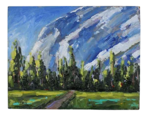 Yosemite Landscape (Original Plein Air Oil Painting)