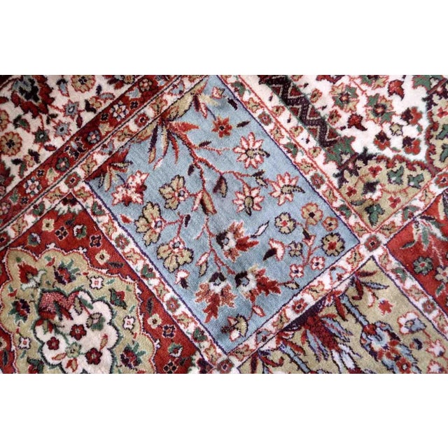 1970s 1970s Vintage Persian Qum Style Rug 8' X 11.5' For Sale - Image 5 of 13