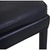 Model 2202 Ottoman in Black Leather by Børge Mogensen, 1990s For Sale - Image 6 of 9