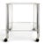 Glass Acrylic Glass Rolling Cart by David Lange For Sale - Image 7 of 7