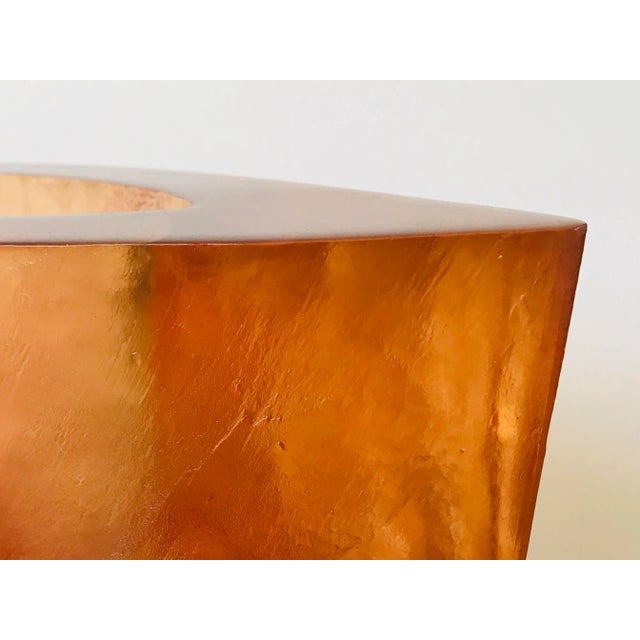 1990s Terry Balle Acrylic Resin Vase For Sale - Image 9 of 13