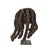 African Early 20th Century Bamileke Woven Hat with Hair Cameroon For Sale - Image 3 of 6