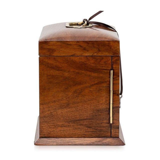 Antique 19th Century Victorian Walnut & Glass Fronted Jewellery Box, 1890s For Sale - Image 13 of 18