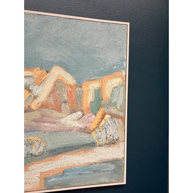 Bia Peterson, Landscape, Arizona USA, 1950s, Oil on Canvas, Framed For Sale - Image 4 of 18