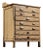 Early 20th Century Chippy Painted Industrial Cabinet For Sale