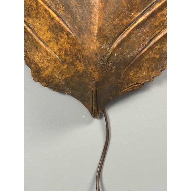 Brutalist Dutch Ceramic Leaf Wall Sconces, 1980s, Set of 2 For Sale - Image 14 of 18