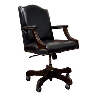 English Springvale Chesterfield Office Chair For Sale