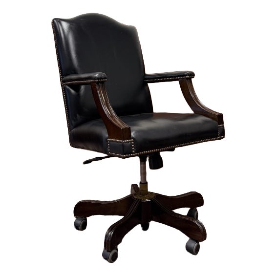 English Springvale Chesterfield Office Chair For Sale