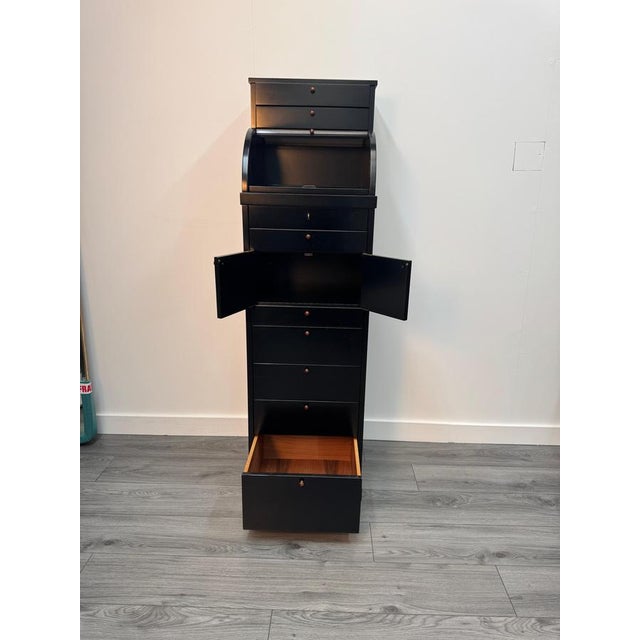 Black Model Carteggio Secretaire by Aldo Rossi for Molteni, 1980s For Sale - Image 8 of 9