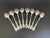 A stunning set of 8 large sherbet spoons by International Silver / Wm Rogers Mfg. Co. in the "Grand Elegance" pattern. The...