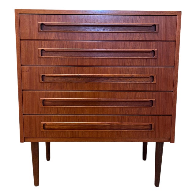 Mid-Century Scandinavian Teak Chest of Drawers, Denmark, 1960s For Sale