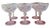 Set of 6 Antique American Brilliant Cut Glass Crystal Champagne Coup Wine Stems.