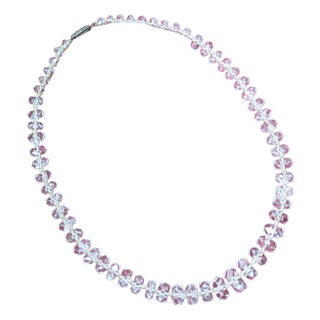 Vintage Art Deco Rock Crystal Necklace 1920s For Sale