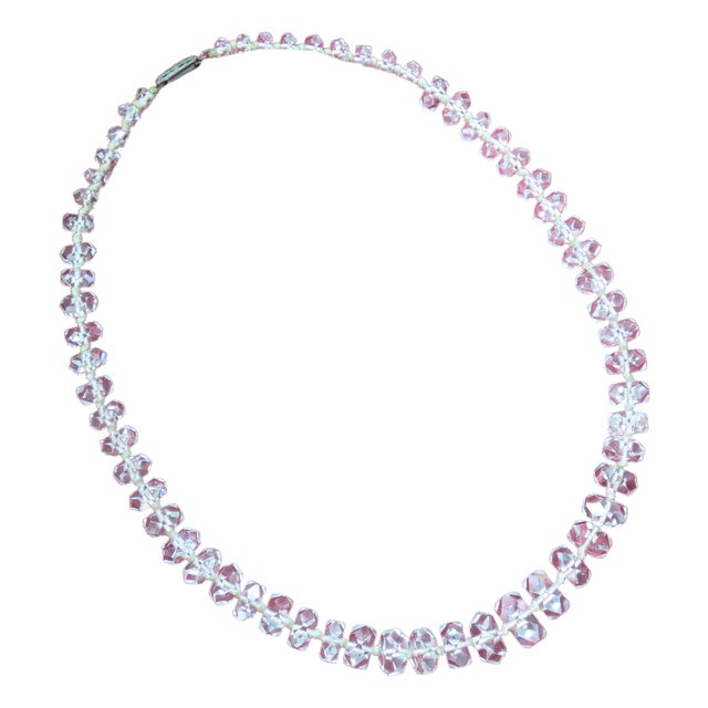 Vintage Art Deco Rock Crystal Necklace 1920s For Sale