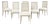 Swedish Gustavian Style Painted Cane Dining Chairs - Set of Six For Sale