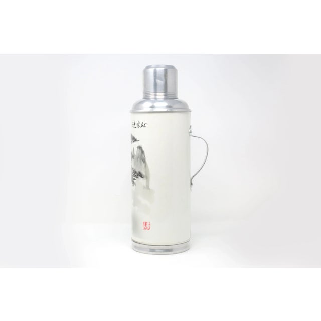 Chinoiserie Goliath 15" Tall Vintage Aluminum Chinese Thermos For Sale - Image 3 of 13