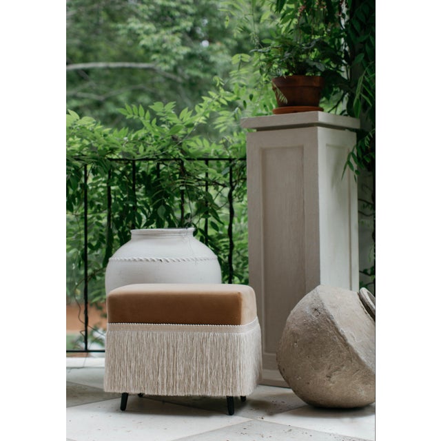 Contemporary The Hutton Stool, Fawn For Sale - Image 3 of 3