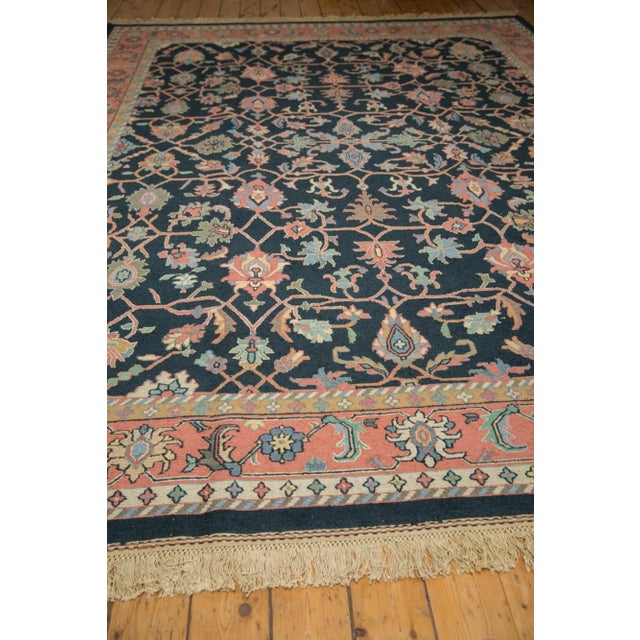 Vintage Serapi Indian Soumac Design Rug - 9' X 11'9" For Sale - Image 9 of 13