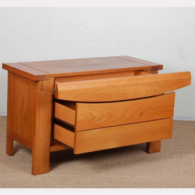1980s Vintage Chest of Drawers in Elm, 1980s For Sale - Image 5 of 10