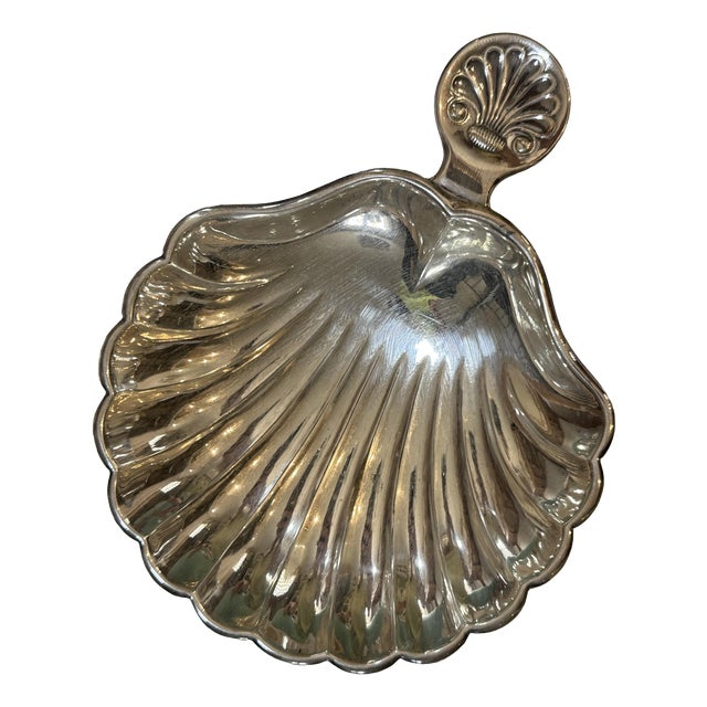 Vintage Seashell Trinket Tray For Sale